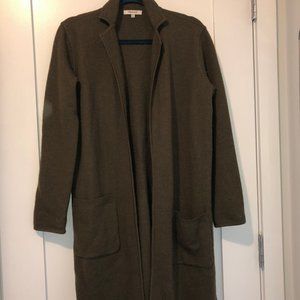 Madewell Army Green Sweater Coat